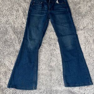 Heritage Dark Blue Flare Jeans